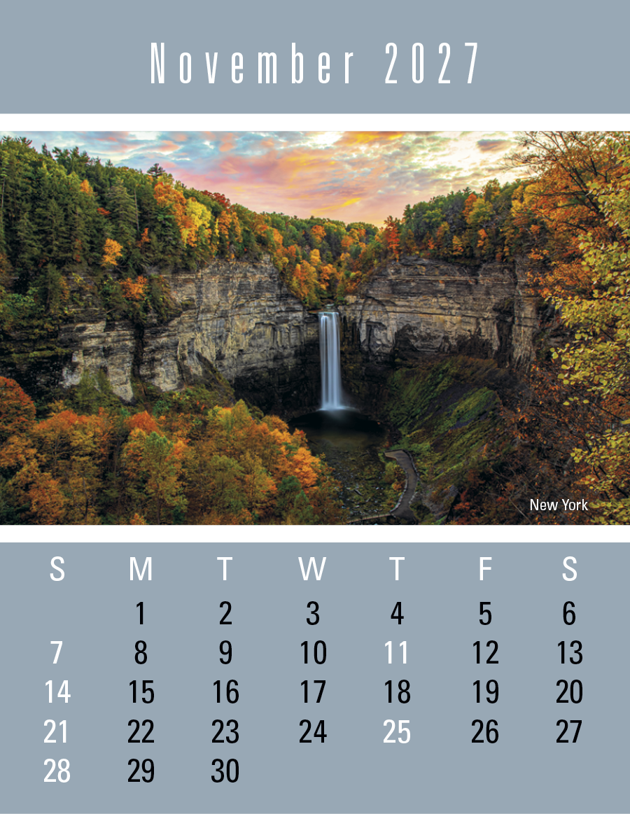 Triumph® Calendars Press-N-Stick Scenic Calendar 27